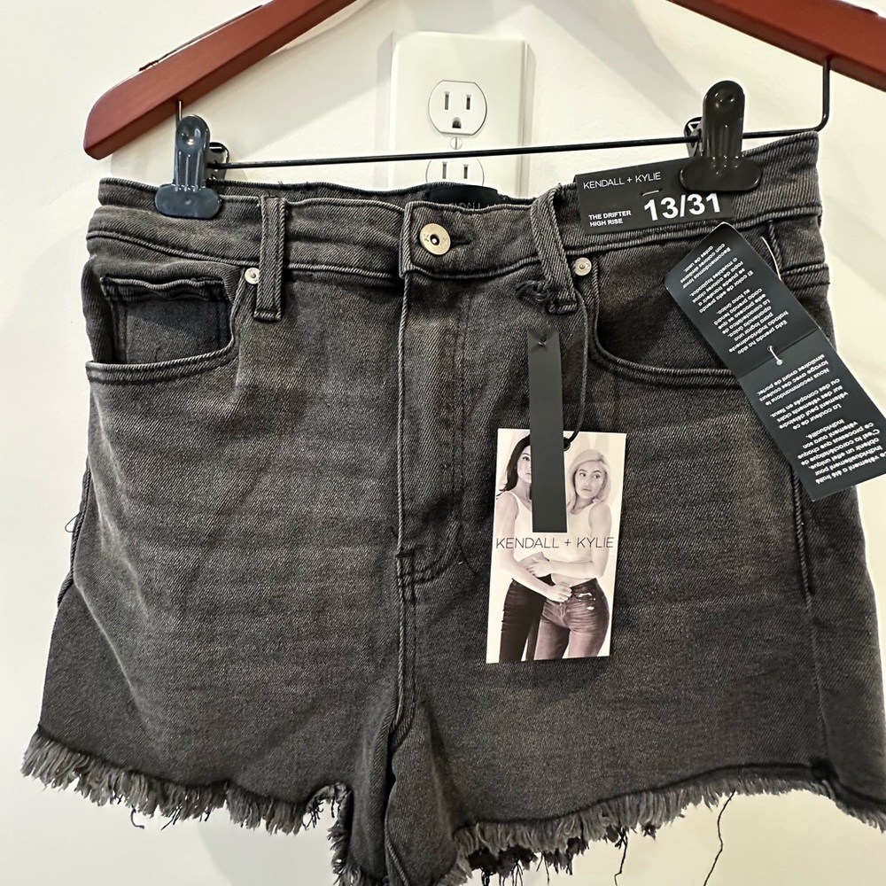 Kendall & Kylie Charcoal Jean Shorts